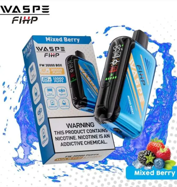 Waspe 30000 30K Puffs Original Edition Dual Mesh LCD Display Disposable Vape