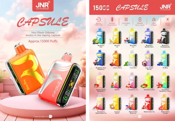 JNR Digital Box 15000 Puffs Disposable Vape (Box of 10)
