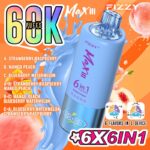 FIZZY MAX III 6in1 flavors 60k 60000 puffs Disposable Vape in EU warehouse