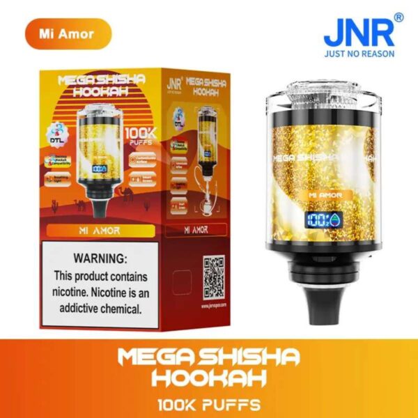 JNR Mega Shisha Hookah 100000 Puffs Disposable Vape 100K Big Capacity Vapes