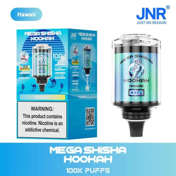JNR Mega Shisha Hookah 100000 Puffs Disposable Vape 100K Big Capacity Vapes