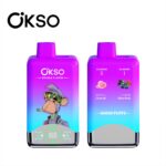 OKSO 60000 Puffs 60K Dual Flavors 2 in 1 Disposable Vape LED Screen E Cigarette Double Tank