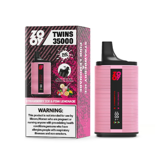 ZOOY TWINS 35000 35K Puffs 2 in 1 Flavors Disposable Vape with Digital Screen EU Warehouse