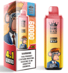 Bang Blaze 60000 60k Puffs 4 in 1 Flavors Newest Original Rechargeable LCD Display Disposable Vape