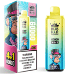 Bang Blaze 60000 60k Puffs 4 in 1 Flavors Newest Original Rechargeable LCD Display Disposable Vape