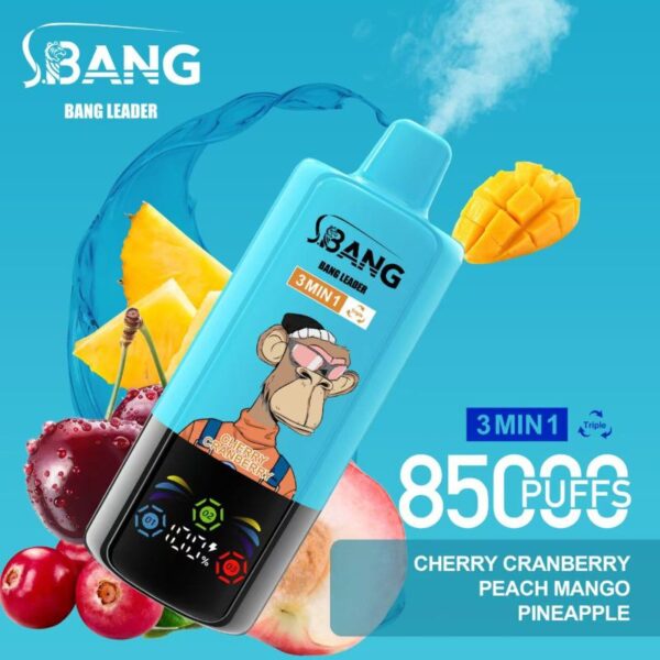 Bang Leader 85000 85K Puffs Triple Flavors 3 in 1 Vapes Disposable Electronic Cigarette