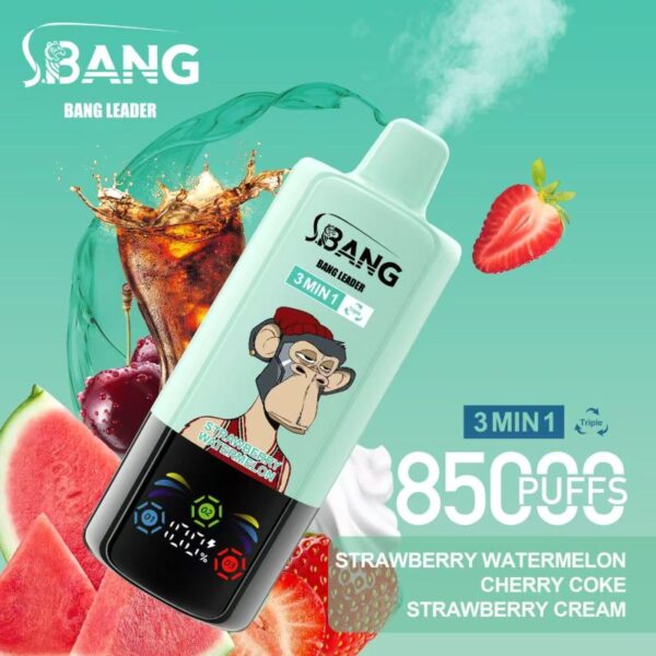 Bang Leader 85000 85K Puffs Triple Flavors 3 in 1 Vapes Disposable Electronic Cigarette