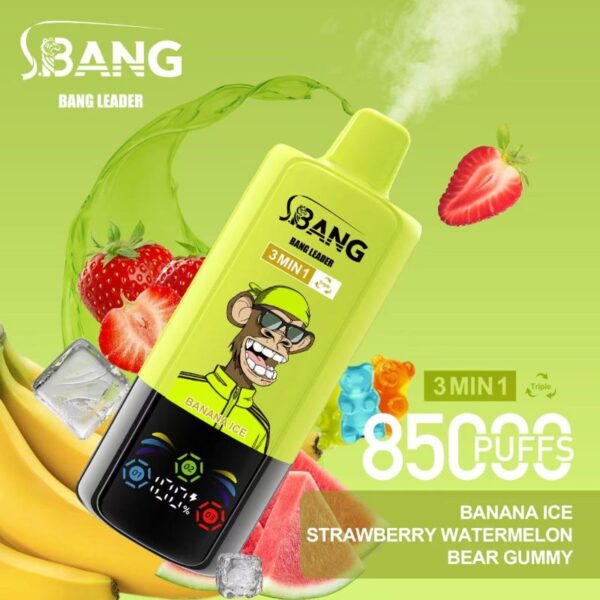 Bang Leader 85000 85K Puffs Triple Flavors 3 in 1 Vapes Disposable Electronic Cigarette