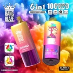 BANG BLAZE 100000 100k puffs 6IN1 Flavors Large puff Vapes