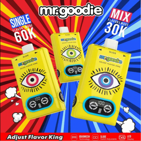 Mr.Goodie Adjust Flavor King 60000 60K Puffs 3 in 1 Flavors Disposable Vape