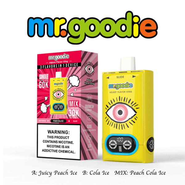 Mr.Goodie Adjust Flavor King 60000 60K Puffs 3 in 1 Flavors Disposable Vape