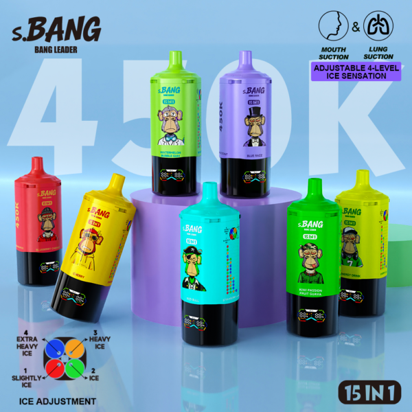 Bang Leader 450K Disposable Vape – 450,000 Puffs 15-in-1 Flavor System