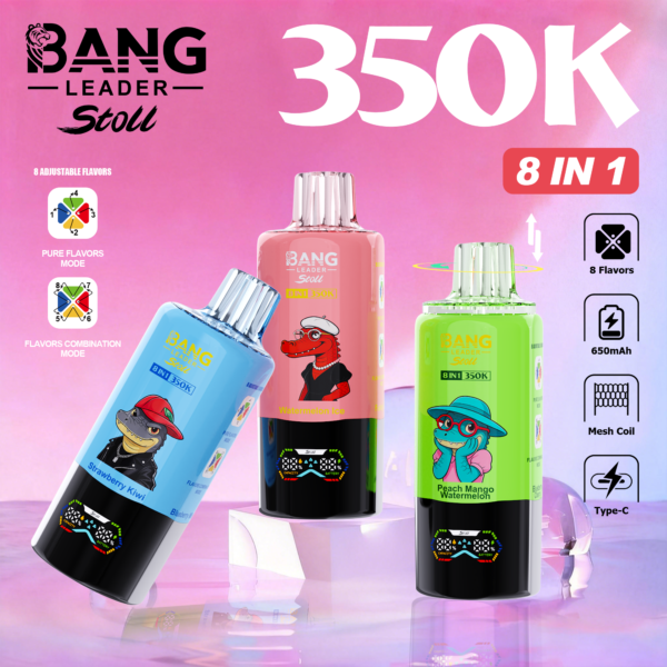 Bang Leader Stoll 350K Puffs Vape – 8 in 1 Flavors